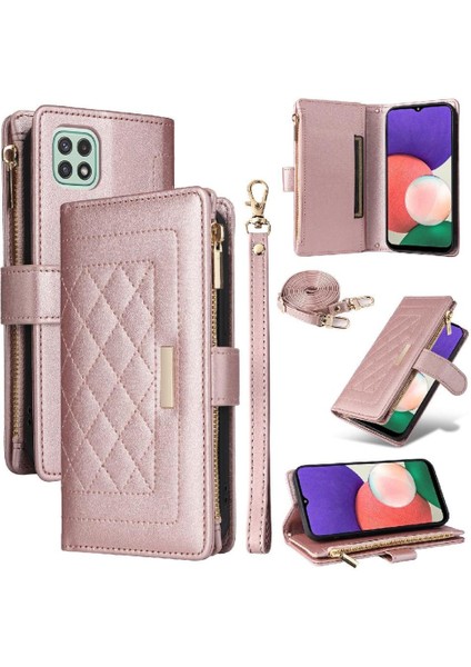 Samsung Galaxy S21 Darbeye Cüzdan Kart Yuvaları Kayış Için Flip Case (Yurt Dışından) modelleri