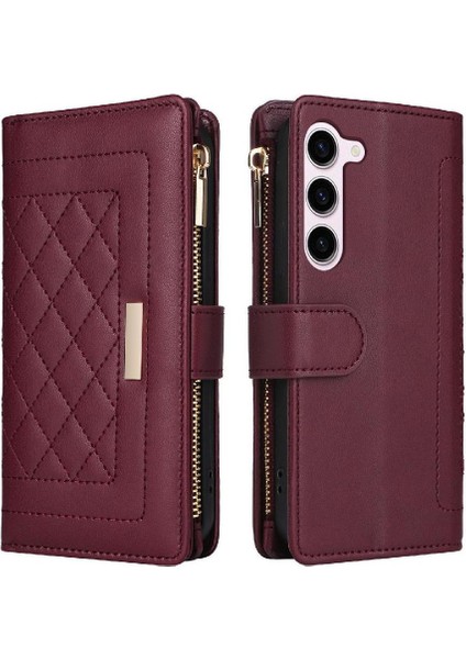 Samsung Galaxy S23 Kart Yuvaları Için Flip Case Kayış Darbeye Cüzdan (Yurt Dışından)