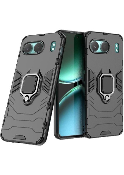 Oneplus Nord 4 Askeri Sınıf Koruma Için Halka Araba Montaj Kickstand Durumda (Yurt Dışından)