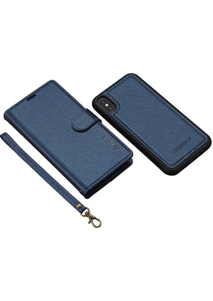 IPhone Xr Bölünmüş Deri Cüzdan Telefon Kapak Için Flip Case Ayrılabilir 2 In 1 (Yurt Dışından)