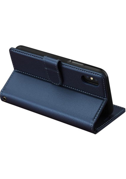 IPhone Xr Bölünmüş Deri Cüzdan Telefon Kapak Için Flip Case Ayrılabilir 2 In 1 (Yurt Dışından)