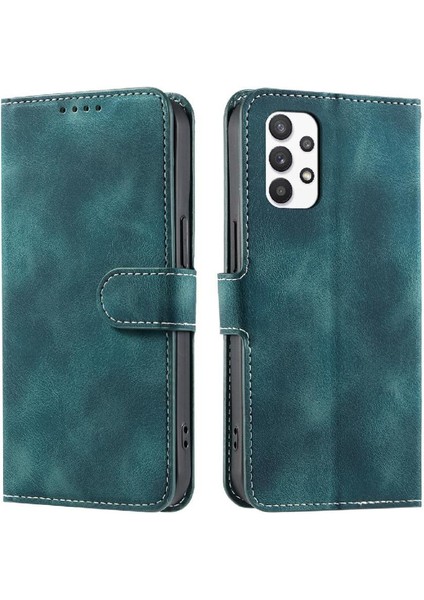 Samsung Galaxy A32 4g Kickstand Bilek Kayışı Pu Deri Kart Için Flip Case (Yurt Dışından) indirimleri