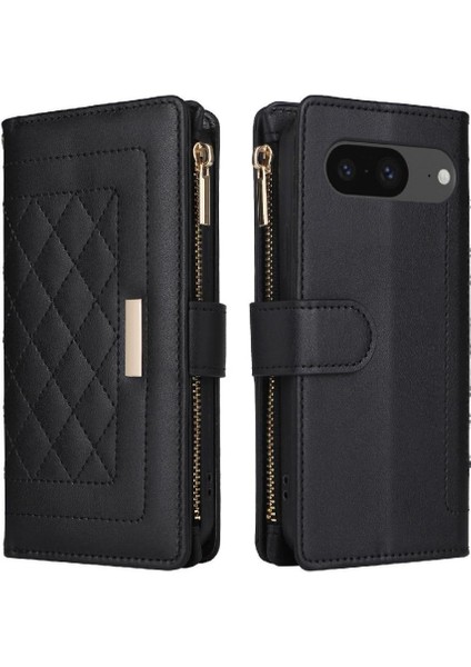 Google Piksel 8 Kart Yuvaları Darbeye Dayanıklı Kayış Cüzdan Için Flip Case (Yurt Dışından)