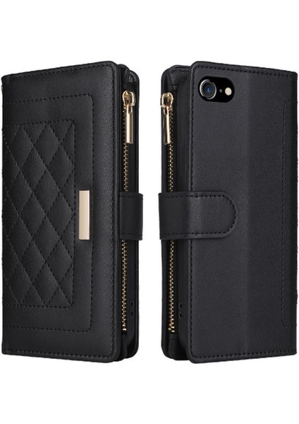 IPhone 6 Için Flip Case Darbeye Cüzdan Kart Yuvaları Kayış (Yurt Dışından)