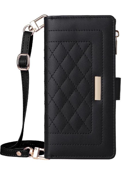IPhone 11 Için Flip Case Pro Max Cüzdan Kayış Kart Yuvaları Darbeye (Yurt Dışından)
