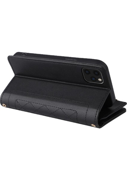 IPhone 11 Için Flip Case Pro Max Cüzdan Kayış Kart Yuvaları Darbeye (Yurt Dışından)