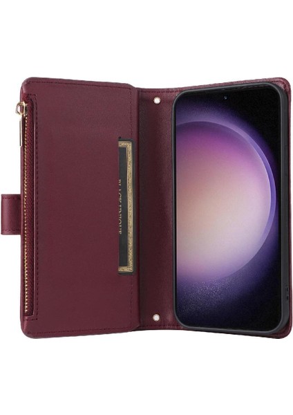 Samsung Galaxy S23 Kart Yuvaları Için Flip Case Kayış Darbeye Cüzdan (Yurt Dışından) fırsatları