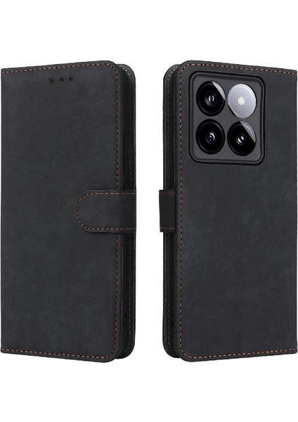 Xiaomi 14T Kart Yuvaları Için Kılıf Kapak Rfıd Engelleme Pu Deri Manyetik (Yurt Dışından) modelleri