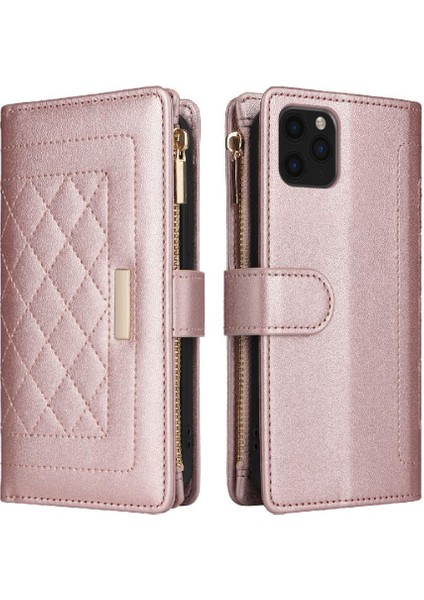 IPhone 11 Için Flip Case Pro Max Cüzdan Kayış Kart Yuvaları Darbeye (Yurt Dışından)