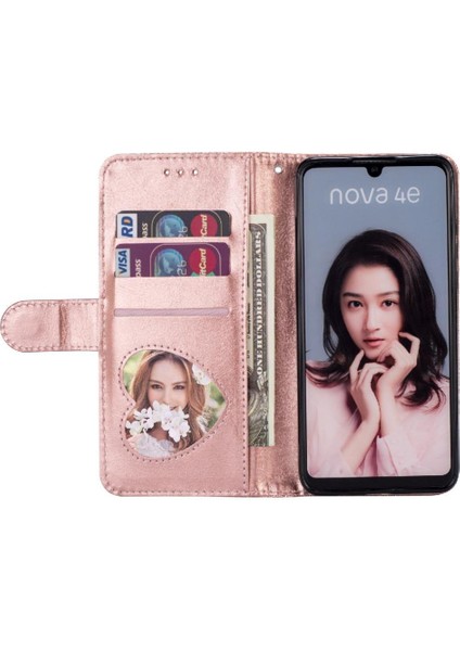 Huawei P30 Lite Glitter Cüzdan Kılıf Bilek Kayışı Için Fermuarlı Cebi Durumda (Yurt Dışından) modelleri