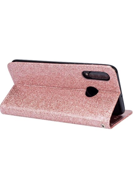 Huawei P30 Lite Glitter Cüzdan Kılıf Bilek Kayışı Için Fermuarlı Cebi Durumda (Yurt Dışından) indirimleri