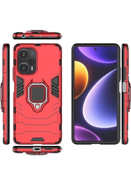 Halka Araba Montaj Kickstand Durumda Xiaomi Poco F5 5g Darbeye Kickstand (Yurt Dışından)