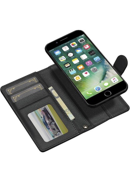 IPhone 7 Için Flip Case Artı/8 Artı Cüzdan Kılıf Pu Deri Bölünmüş Deri 2 (Yurt Dışından) fiyatları