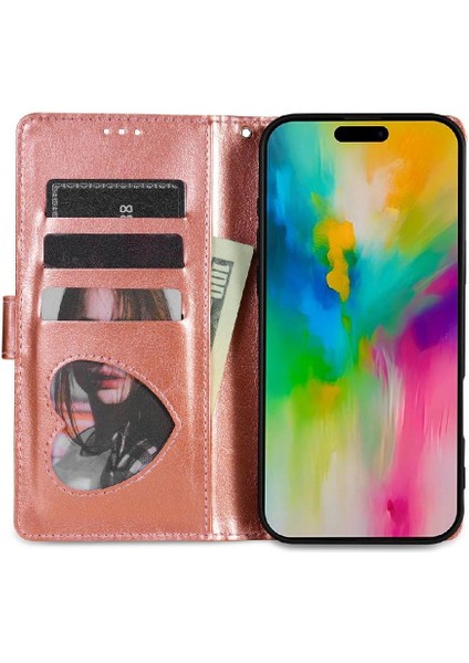 IPhone 16 Için Fermuar Cep Durumda Artı Pu Deri Kart Tutucu Manyetik (Yurt Dışından)