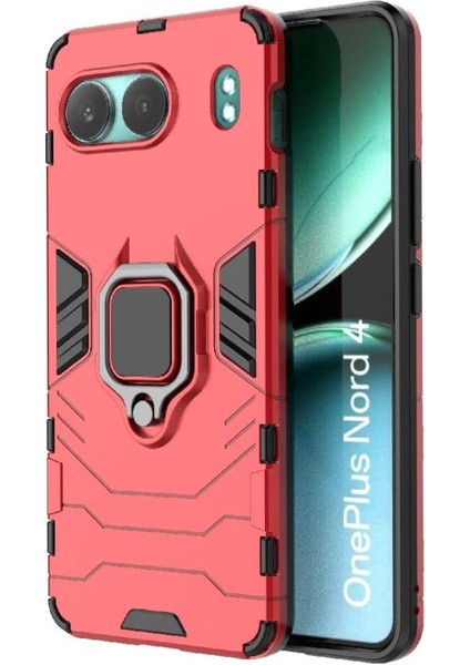 Oneplus Nord 4 Askeri Sınıf Koruma Için Halka Araba Montaj Kickstand Durumda (Yurt Dışından) modelleri