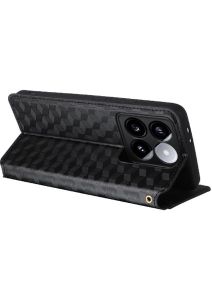 Xiaomi 14T Pro Pu Deri Kart Yuvaları Için Flip Case Tutucu 3D Desen (Yurt Dışından) modelleri