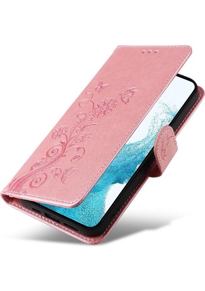 Samsung Galaxy S21 Flip Deri Çiçek Kart Yuvaları Için Flip Case (Yurt Dışından) modelleri