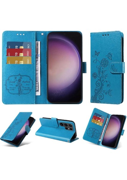 Samsung Galaxy S24 Için Flip Case Ultra Flip Deri Cardyuvaları Çiçek (Yurt Dışından)