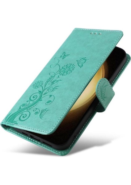 Samsung Galaxy S23 Deri Flip Kart Yuvaları Çiçek Için Flip Case (Yurt Dışından) fiyatları