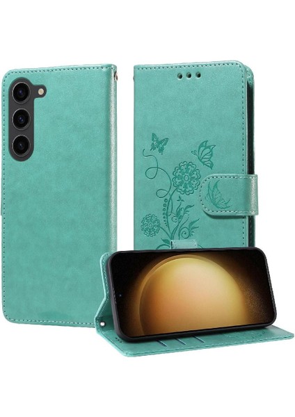 Samsung Galaxy S23 Deri Flip Kart Yuvaları Çiçek Için Flip Case (Yurt Dışından) fırsatları