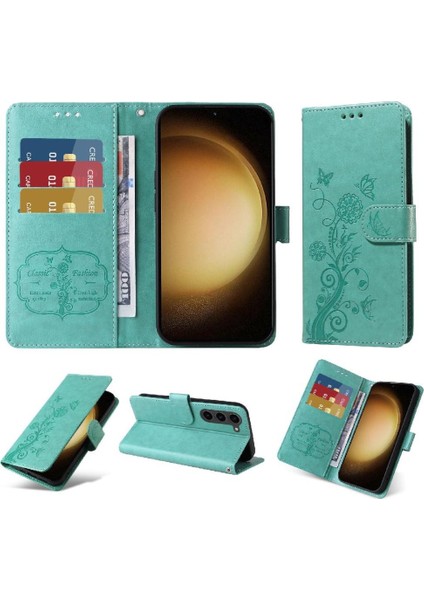 Samsung Galaxy S23 Deri Flip Kart Yuvaları Çiçek Için Flip Case (Yurt Dışından) indirimleri
