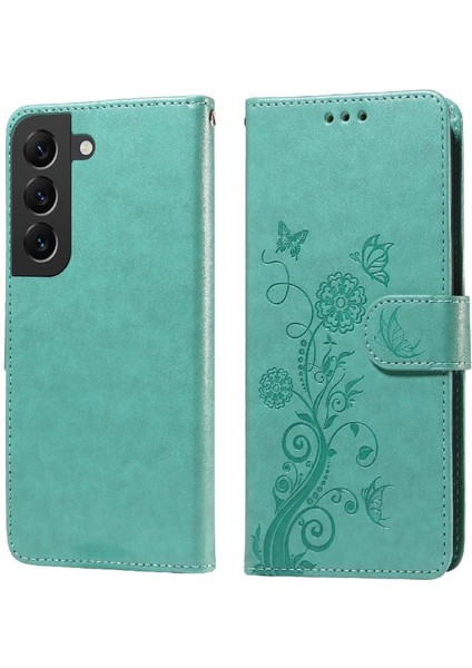 Samsung Galaxy S21 Fe Cardyuvaları Flip Çiçek Deri Için Flip Case (Yurt Dışından)