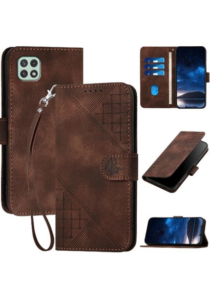 Samsung Galaxy A22 5g Yüksek Kalite Deri Telefon Kılıfı Için Flip Case ve (Yurt Dışından)