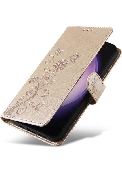 Samsung Galaxy S24 Için Flip Case Ultra Flip Deri Cardyuvaları Çiçek (Yurt Dışından) modelleri