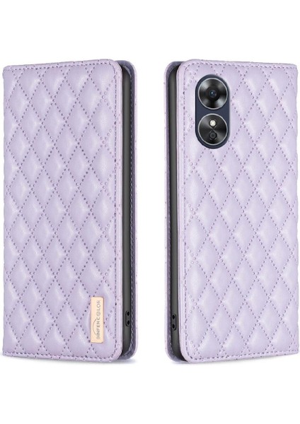 Oppo A17/A17K Manyetik Kapatma Kart Yuvaları Tutucu Cüzdan Tam Için Flip Case (Yurt Dışından)