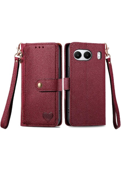 Oneplus Nord 4 Için Flip Case Darbeye Aşk Deri Kılıf Cüzdan Fermuar (Yurt Dışından) fiyatları