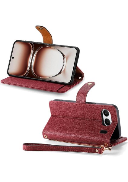 Oneplus Nord 4 Için Flip Case Darbeye Aşk Deri Kılıf Cüzdan Fermuar (Yurt Dışından) fırsatları