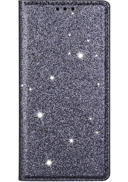 IPhone 16 Pro Max Manyetik Kapatma Flip Case Cüzdan Için Glitter Flip Case (Yurt Dışından)