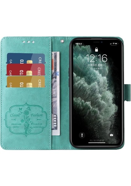 IPhone 11 Pro Için Flip Case Çiçek Cardyuvaları Deri Flip (Yurt Dışından)