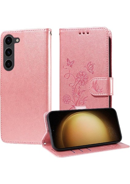 Samsung Galaxy S23 Deri Flip Kart Yuvaları Çiçek Için Flip Case (Yurt Dışından) fiyatları
