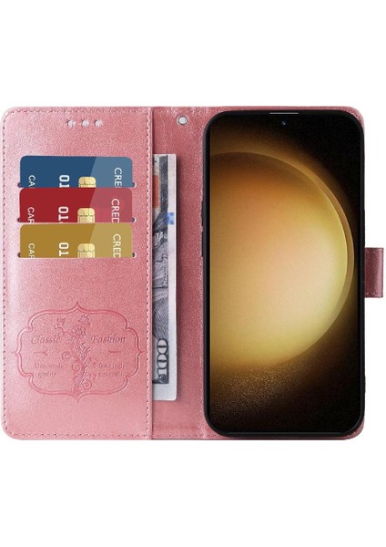 Samsung Galaxy S23 Deri Flip Kart Yuvaları Çiçek Için Flip Case (Yurt Dışından) indirimleri