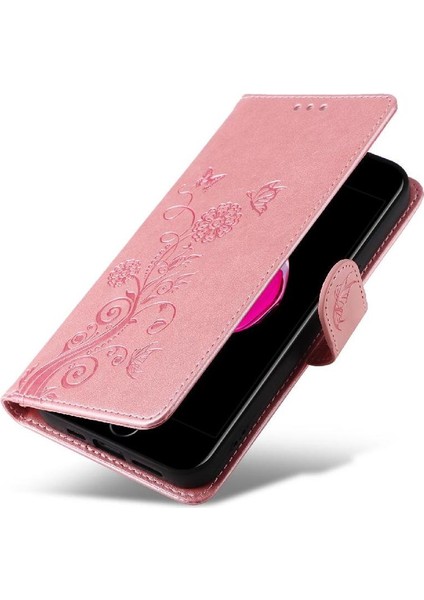 IPhone 7 Için Flip Case Artı/8 Artı Kart Yuvaları Çiçek Deri Flip (Yurt Dışından) modelleri