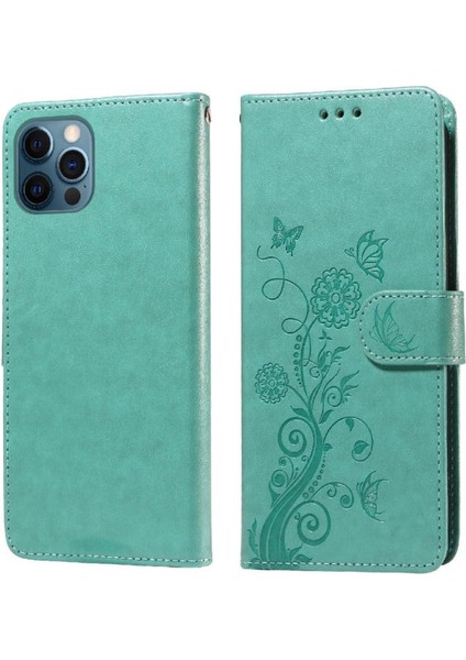 IPhone 13 Pro Max Cardyuvaları Çiçek Flip Deri Için Flip Case (Yurt Dışından)