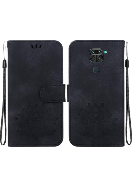 Xiaomi Redmi 10X 4g Kickstand Kabartma Lotus Için Flip Case (Yurt Dışından)