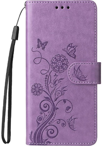 IPhone 12 Için Flip Case Pro Max Flip Çiçek Cardyuvaları Deri (Yurt Dışından)