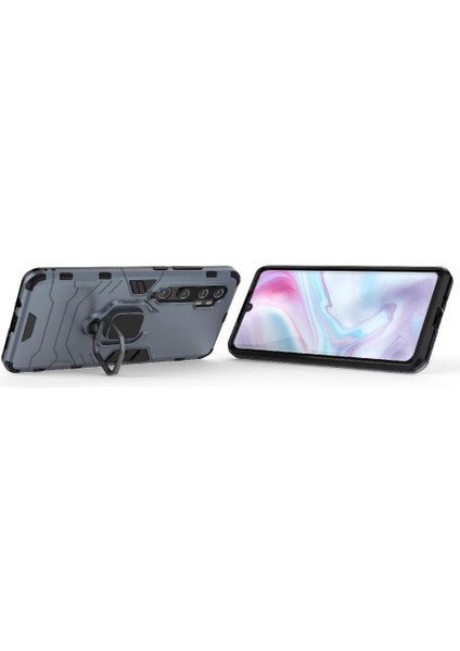 Halka Araba Dağı Kickstand Vaka Xiaomi Mi Cc9 Pro Askeri Sınıf Metal (Yurt Dışından)