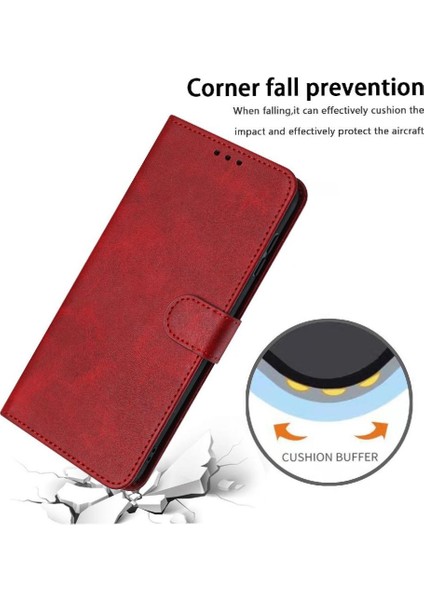 Toka Saf Renk Kickstand Pu ile Xiaomi Poco M6 4g Için Flip Case (Yurt Dışından)