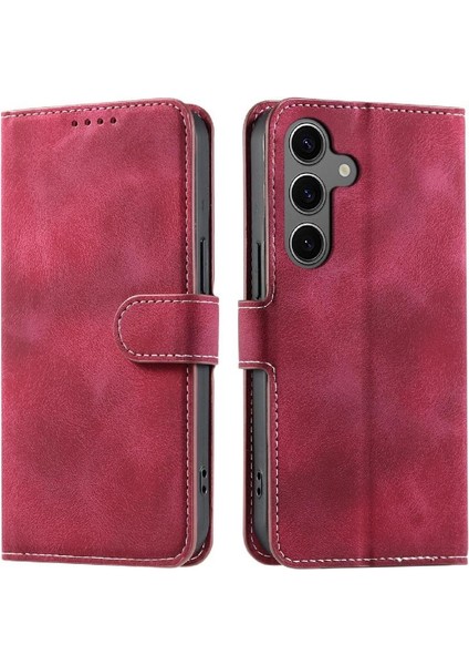 Samsung Galaxy S24 Artı Pu Deri Kickstand Cüzdan Kartı Için Flip Case (Yurt Dışından) fırsatları