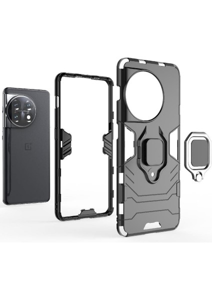 Oneplus 11 Için Halka Araba Montaj Kickstand Durumda Darbeye Dayanıklı Metal Halka Tutucu (Yurt Dışından) modelleri