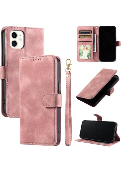 IPhone 11 Için Flip Case Cüzdan Kart Yuvaları Manyetik Bilek Kayışı Pu Deri (Yurt Dışından) fırsatları