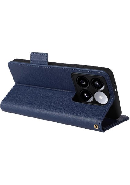 Xiaomi 14T Manyetik Pu Deri Yan Toka Cüzdan Kart Yuvaları Için Flip Case (Yurt Dışından) modelleri