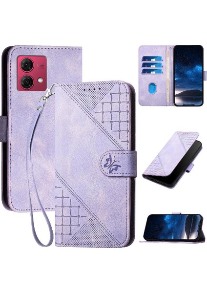 Motorola Moto G84 5g Için Ayrılabilir El Kayışı ve Kredi ile Flip Case (Yurt Dışından)