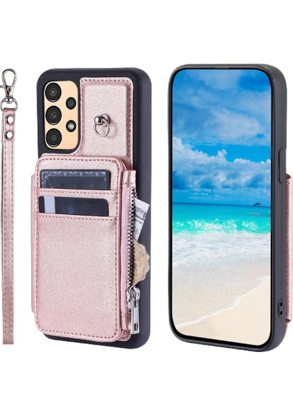 Cüzdan Kılıf Samsung Galaxy Için A52S 5g Flip Folio Kılıf 3 Büyük Kart Rfıd (Yurt Dışından)