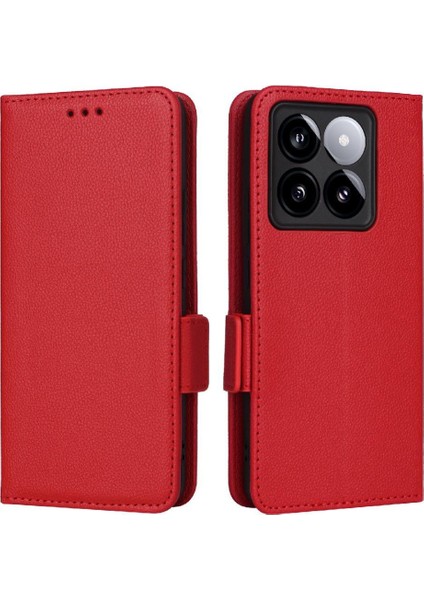 Xiaomi 14T Manyetik Pu Deri Yan Toka Cüzdan Kart Yuvaları Için Flip Case (Yurt Dışından) fiyatları