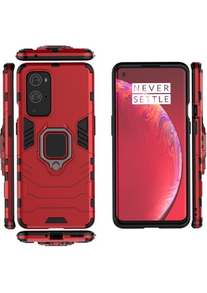 Oneplus 9 Pro Askeri Sınıf Koruma Için Halka Araba Montaj Kickstand Durumda (Yurt Dışından)