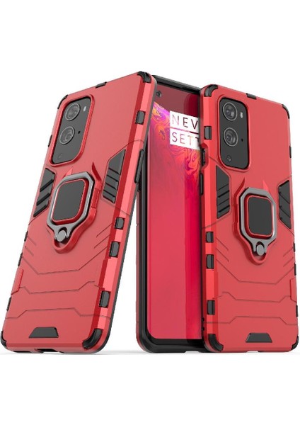 Oneplus 9 Pro Askeri Sınıf Koruma Için Halka Araba Montaj Kickstand Durumda (Yurt Dışından) modelleri